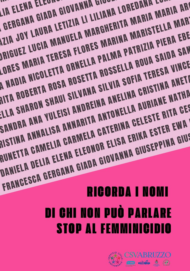 Giornata internazionale contro la violenza sulle donne. A L’Aquila il CSV Abruzzo in strada con le volontarie di Servizio Civile